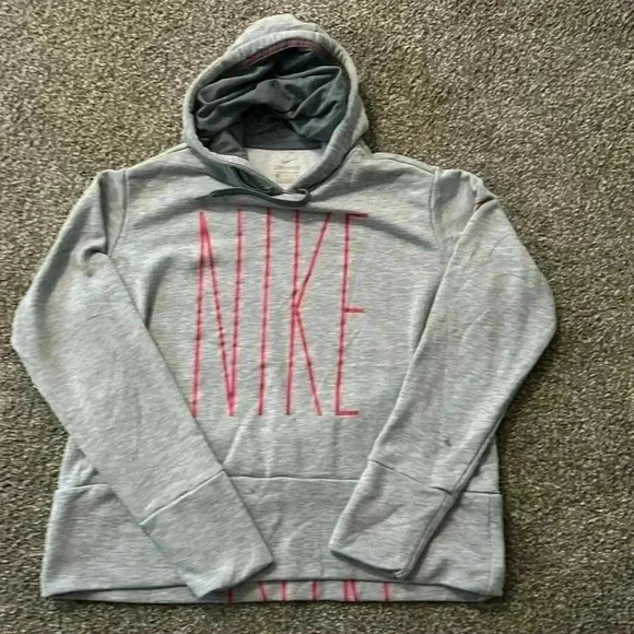 Women’s nike dri-fit hooded sweatshirt. Read description Size medium - Picture 2 of 7